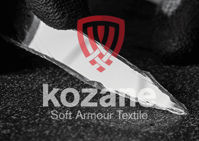 Glass shard Kozane cut resistant fabric